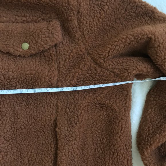 NWT Chocolate Fleece Teddy Jacket Sz XXL - Picture 4 of 7